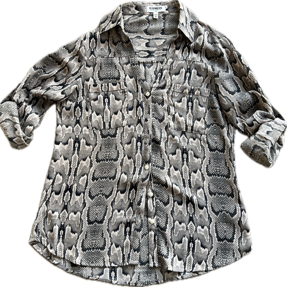 Express Portofino snake print blouse